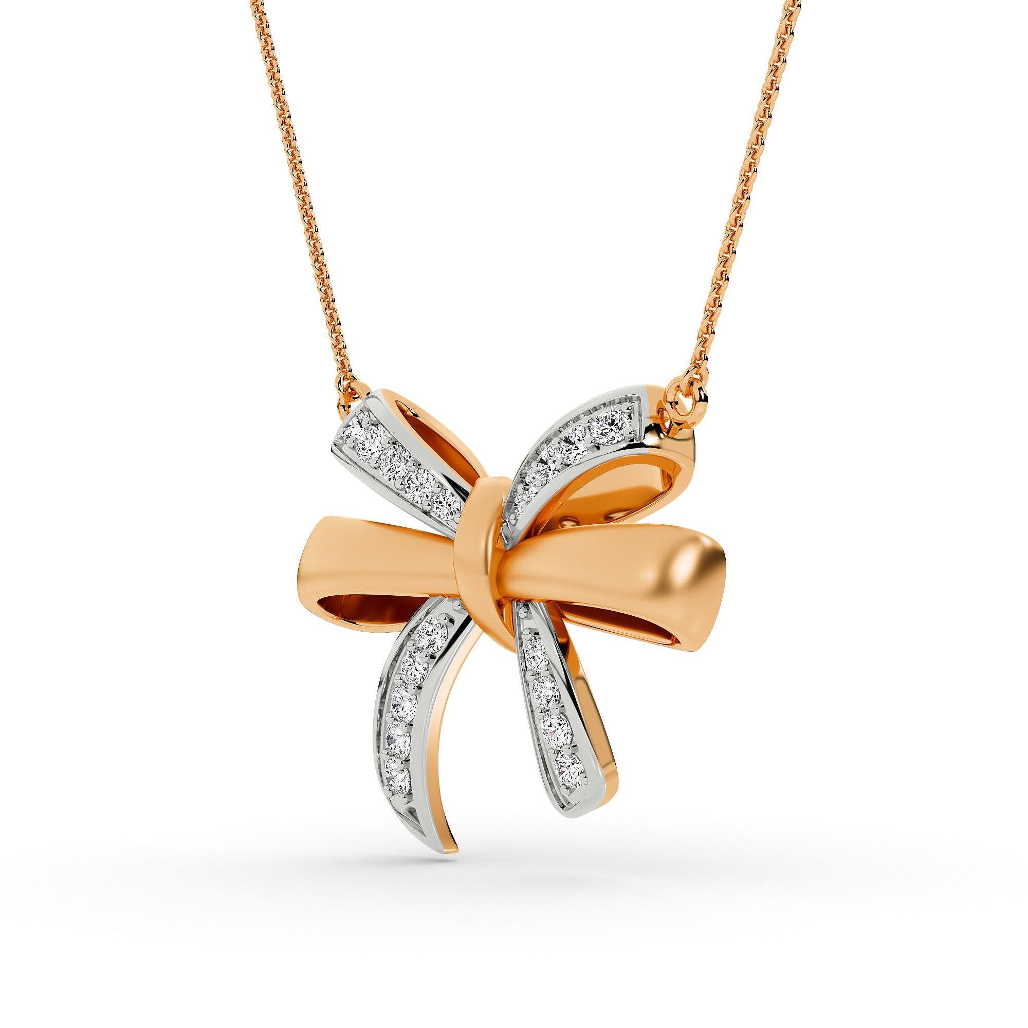 Sculpted Knot Bow Pendant