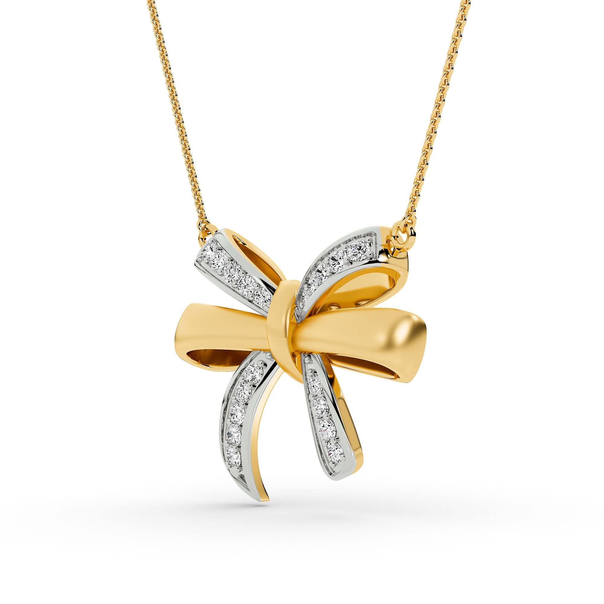 Sculpted Knot Bow Pendant