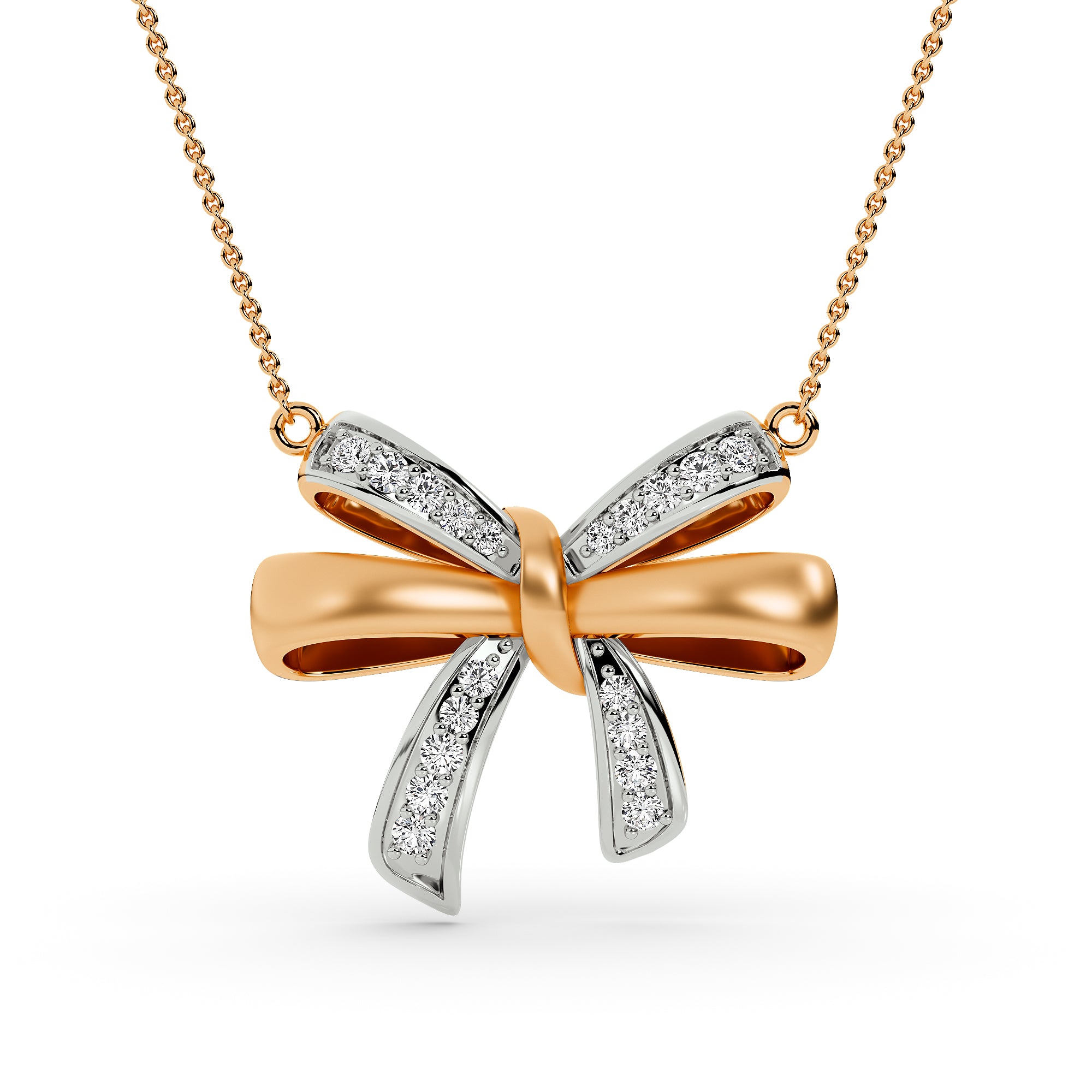 Sculpted Knot Bow Pendant