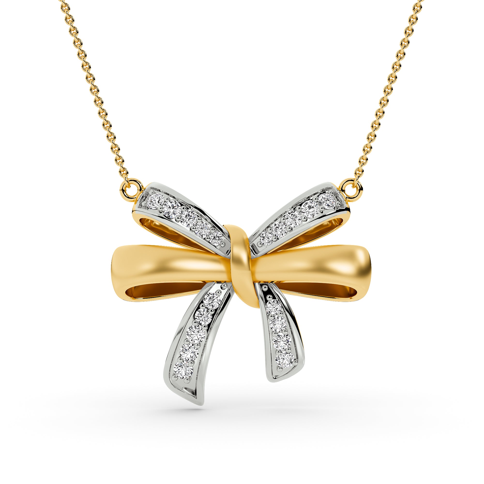 Sculpted Knot Bow Pendant