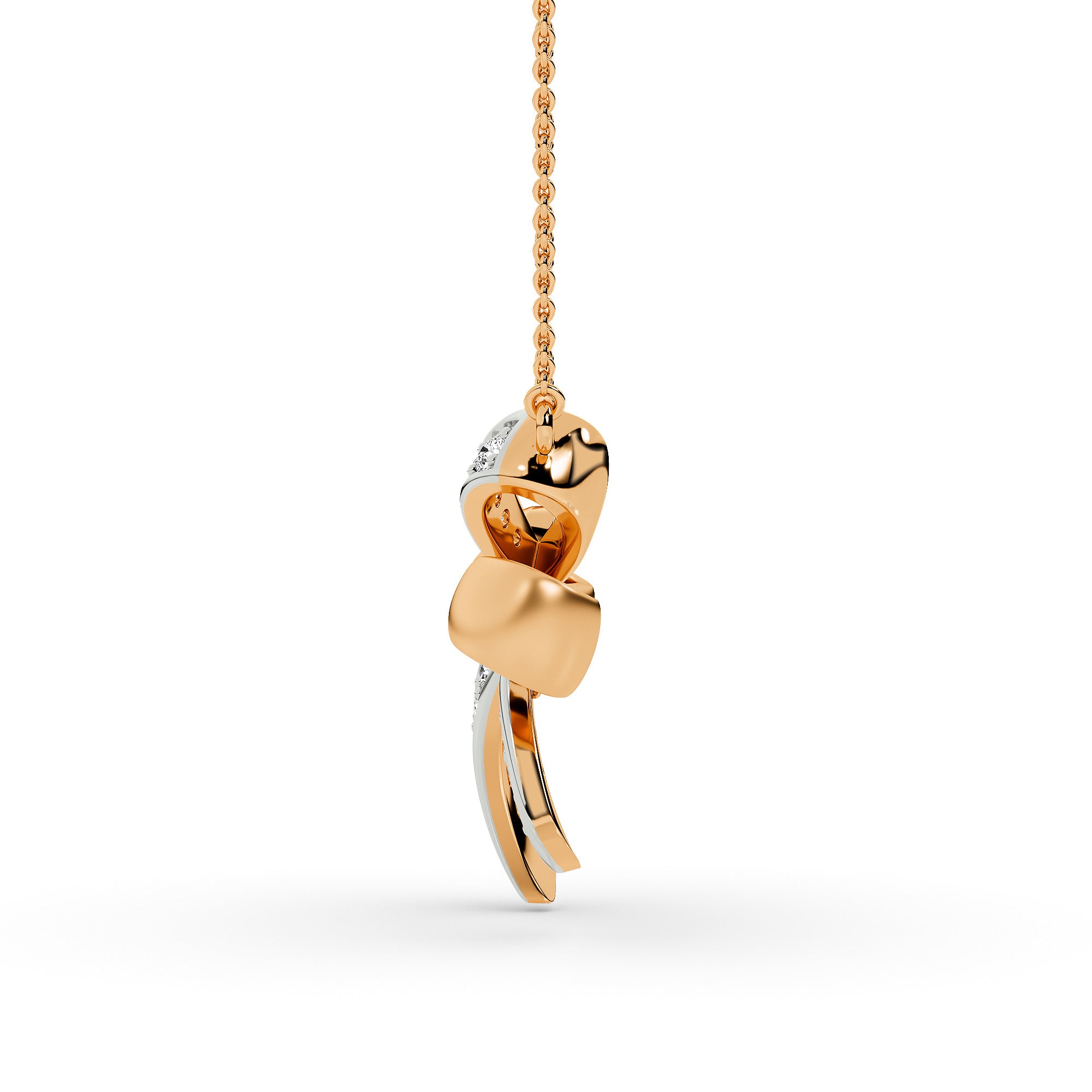 Sculpted Knot Bow Pendant