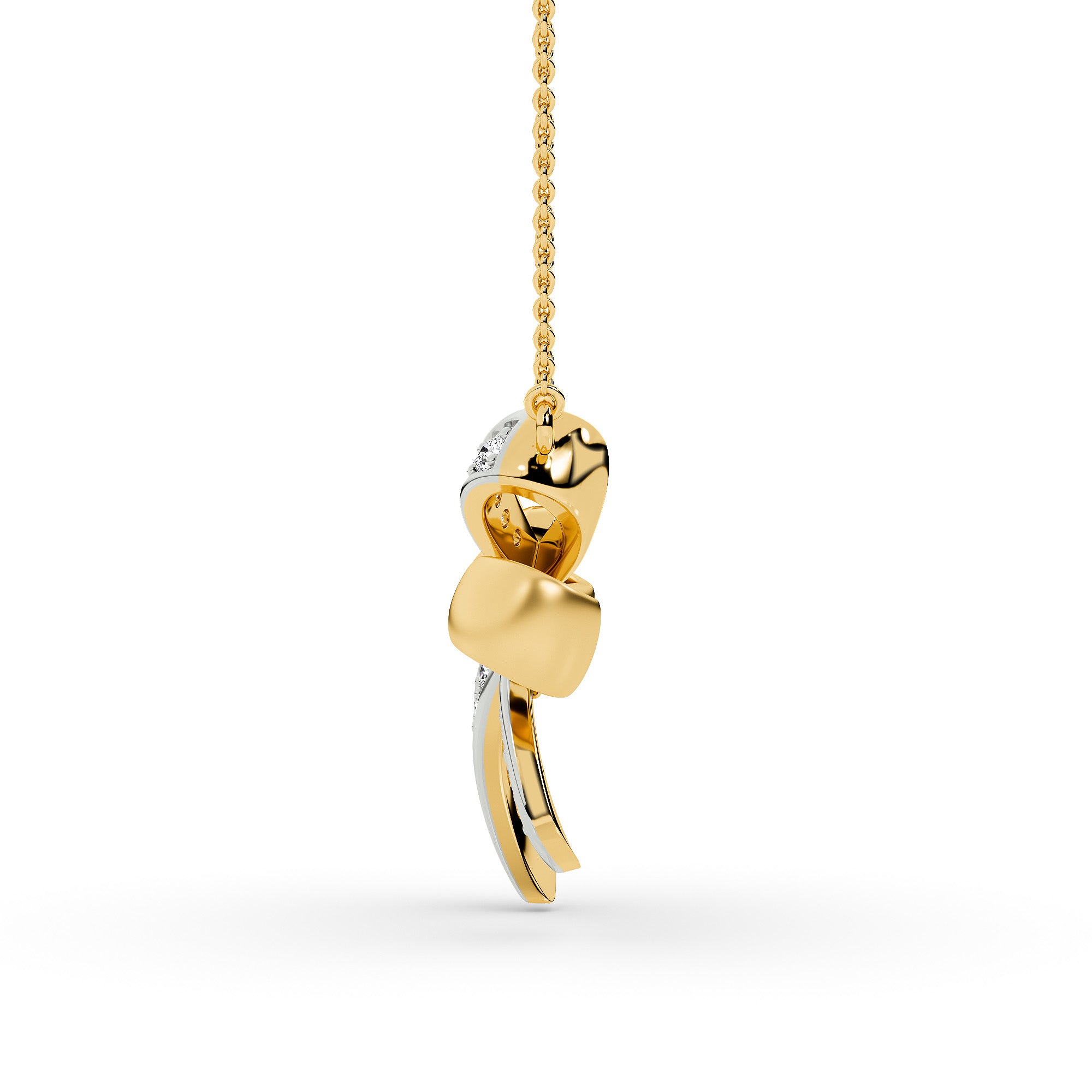 Sculpted Knot Bow Pendant