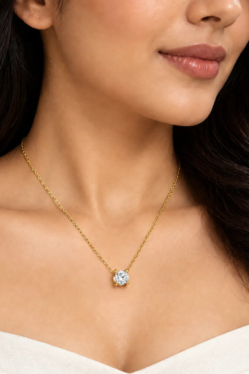 Solo Spotlight Pendant - Yellow Gold
