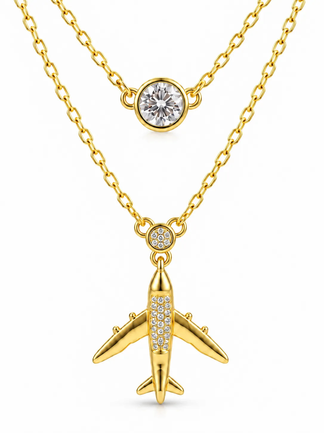 Jet Set Pendant - Yellow Gold