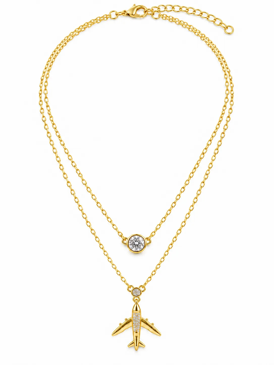 Jet Set Pendant - Yellow Gold