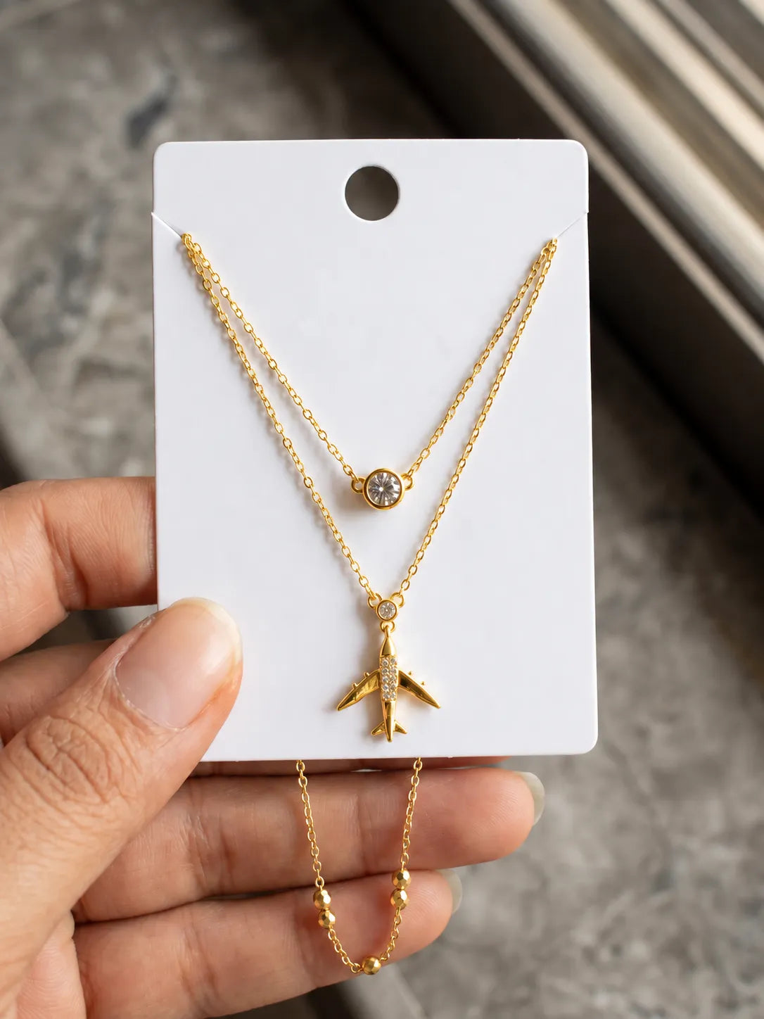 Jet Set Pendant - Yellow Gold