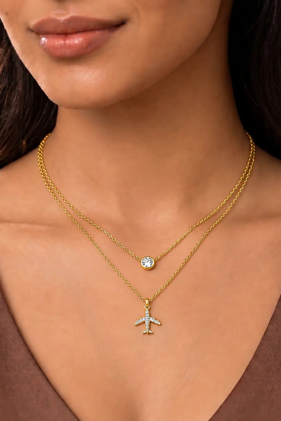 Jet Set Pendant - Yellow Gold
