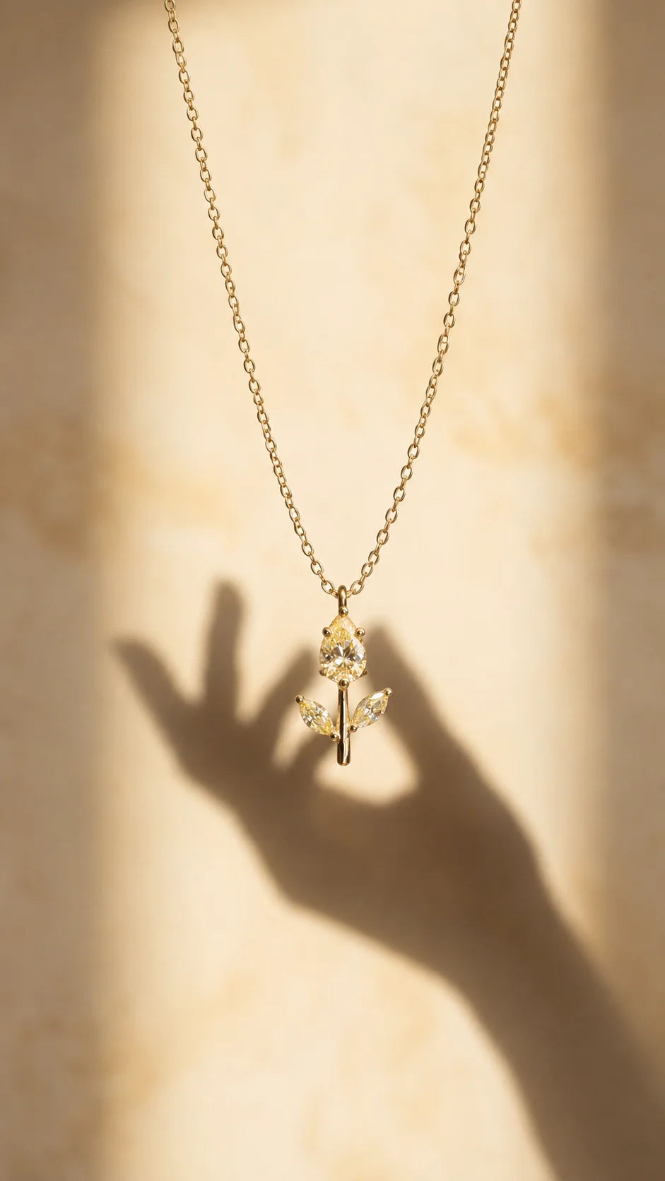 Tulip Pendant — Color Stone & Silver