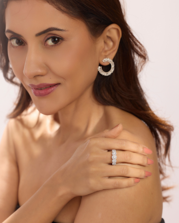 BAYAN 1.48ct Lab Grown Diamond Ring | Lab Grown Diamond | Silver | SGL Certified