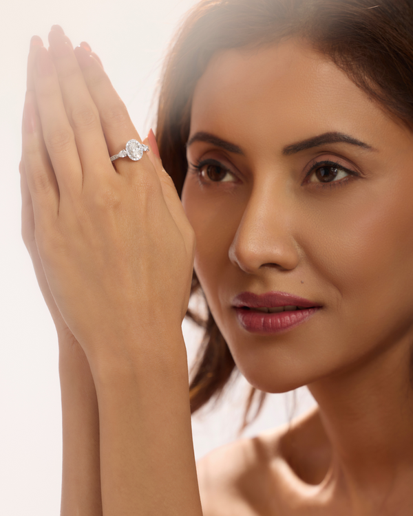 BAYAN Lab Grown Diamond 2.02ct Ring | Lab Grown Diamond | Silver | SGL Certified