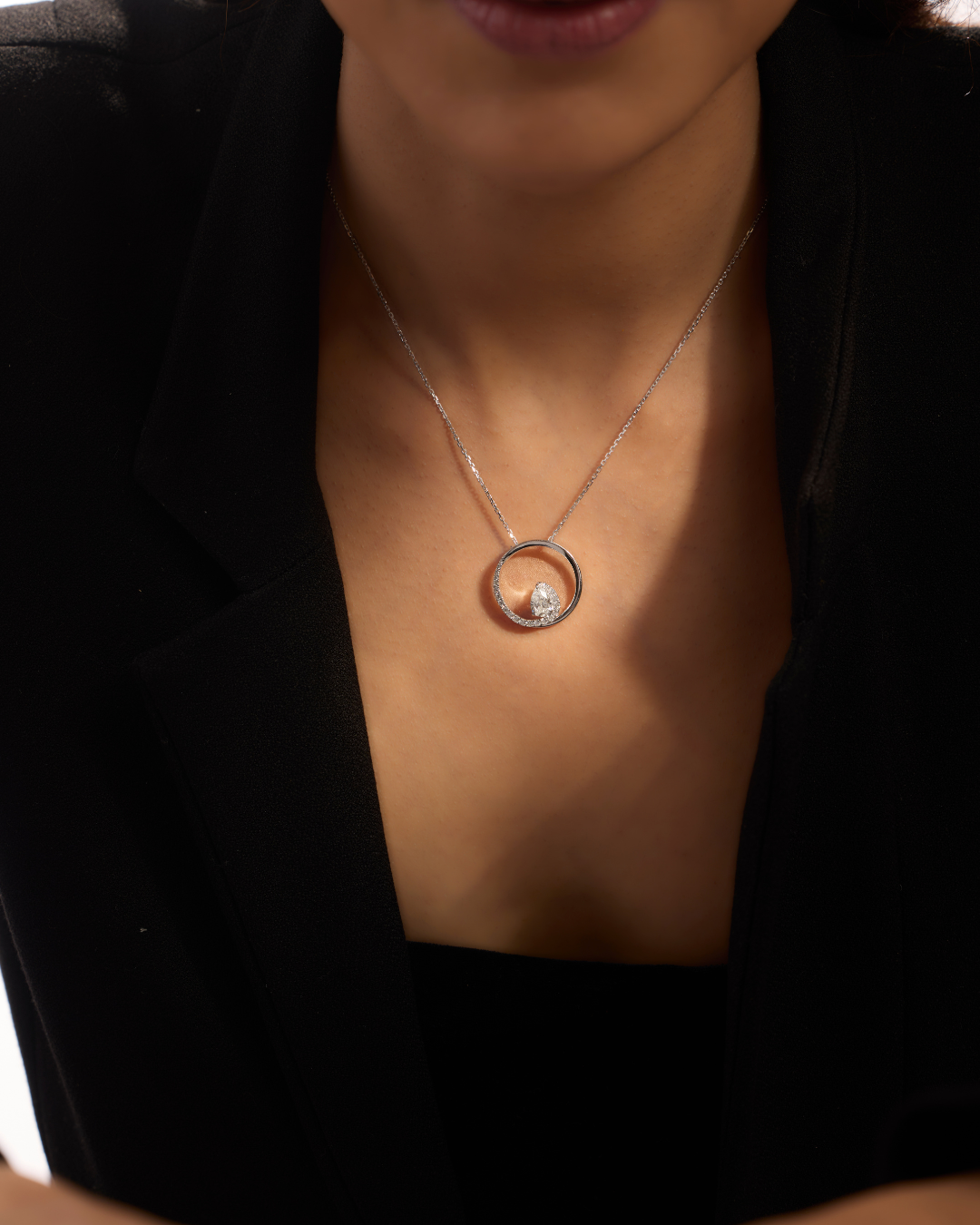 Lab Grown Diamond Necklace 0.83 carat