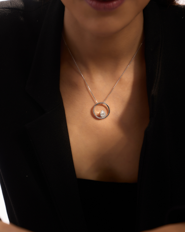 Lab Grown Diamond Necklace 0.83 carat