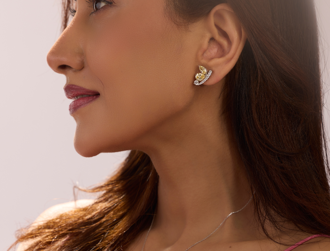 Golden Bloom Earring