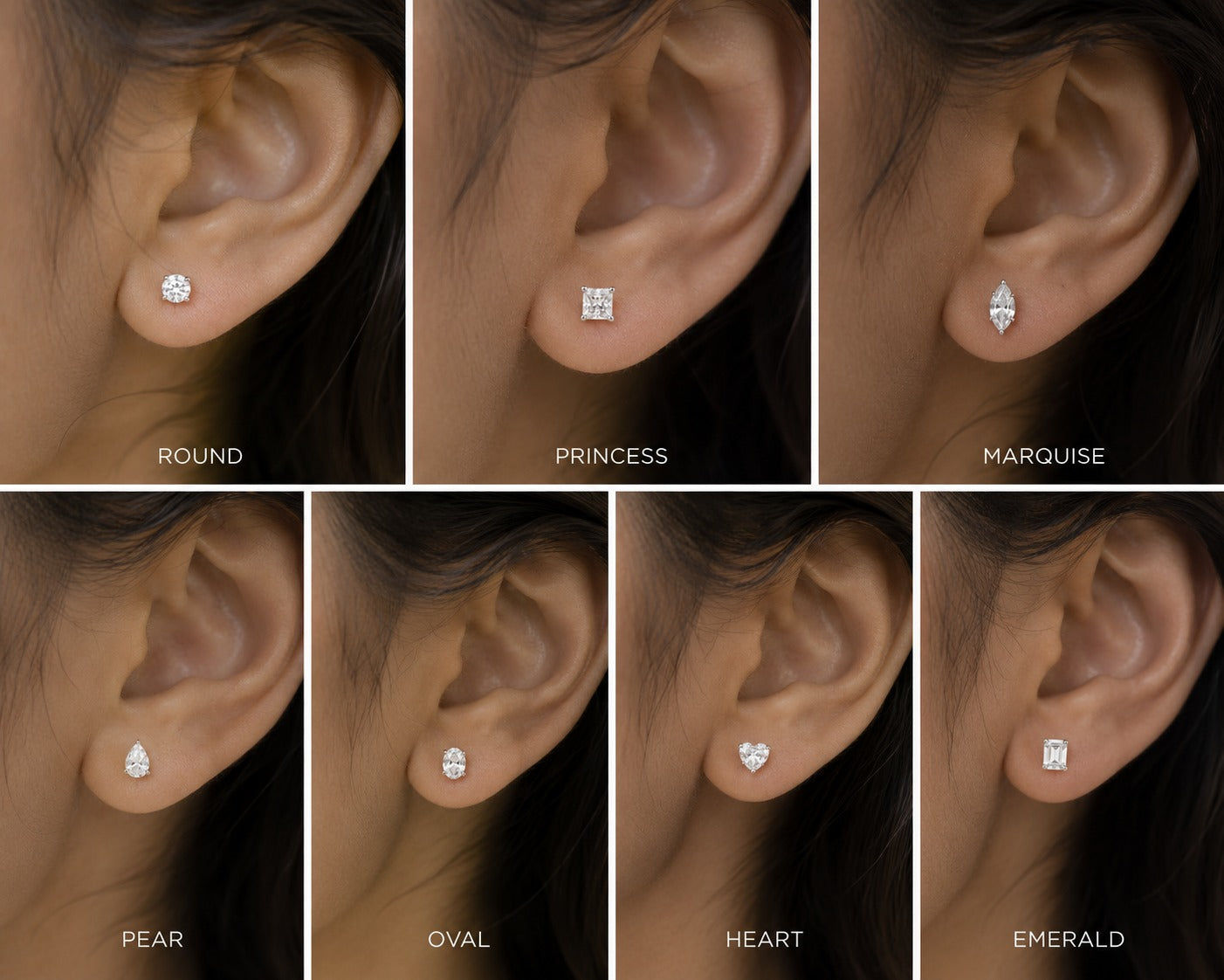 Shape of You Diamond Stud Earrings
