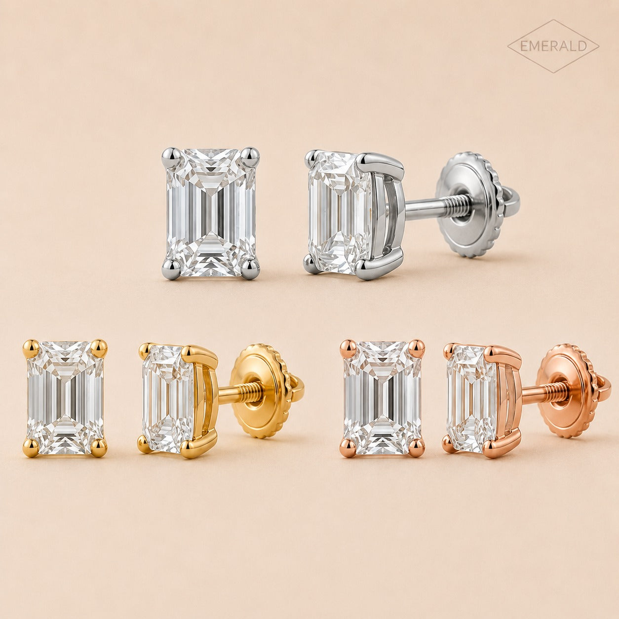 Shape of You Diamond Stud Earrings