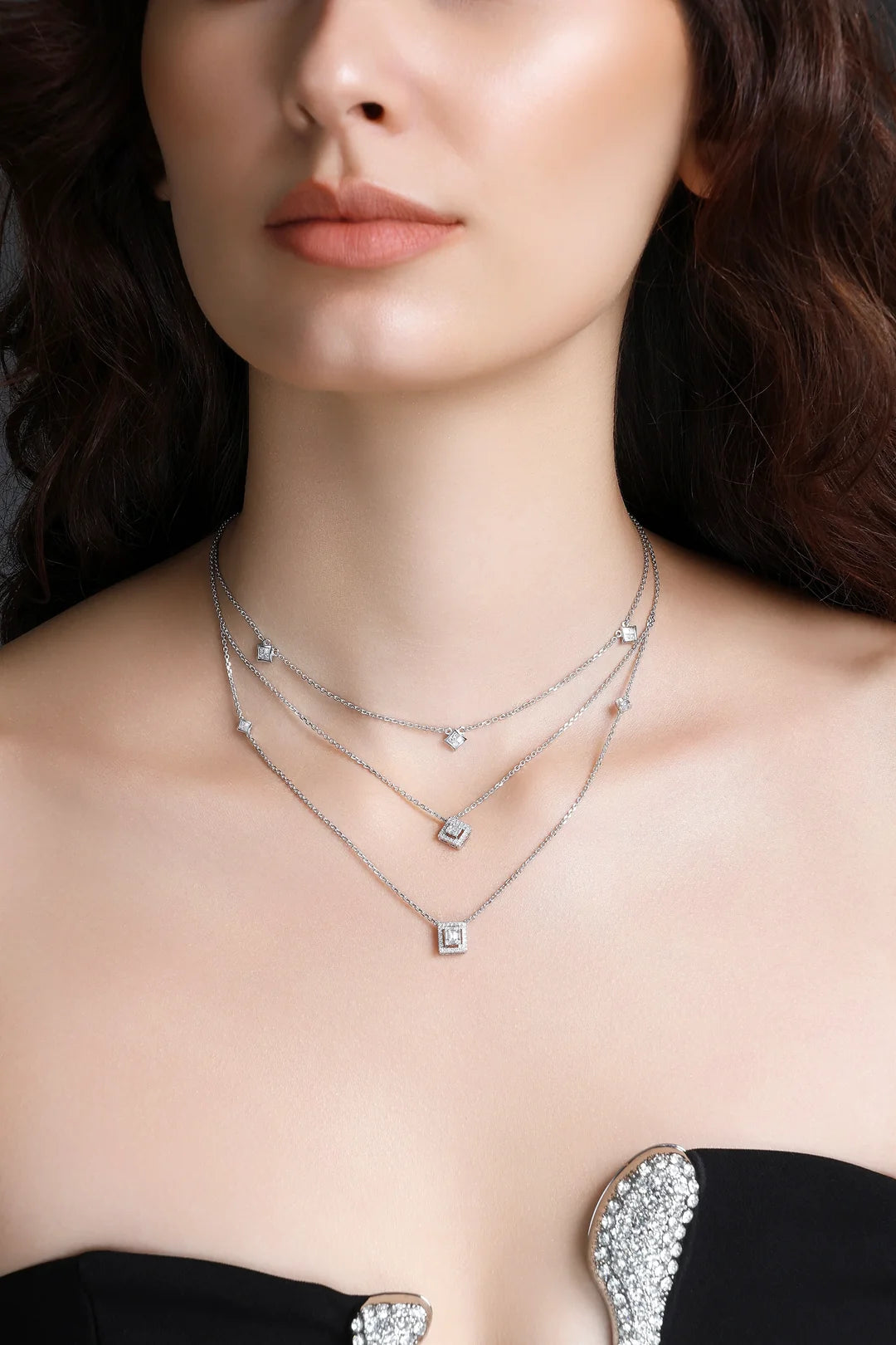 The Chain Reaction Necklace — CZ & Silver