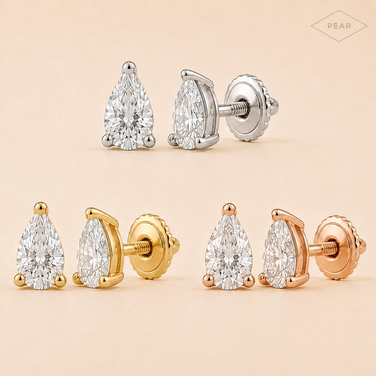 Shape of You Diamond Stud Earrings