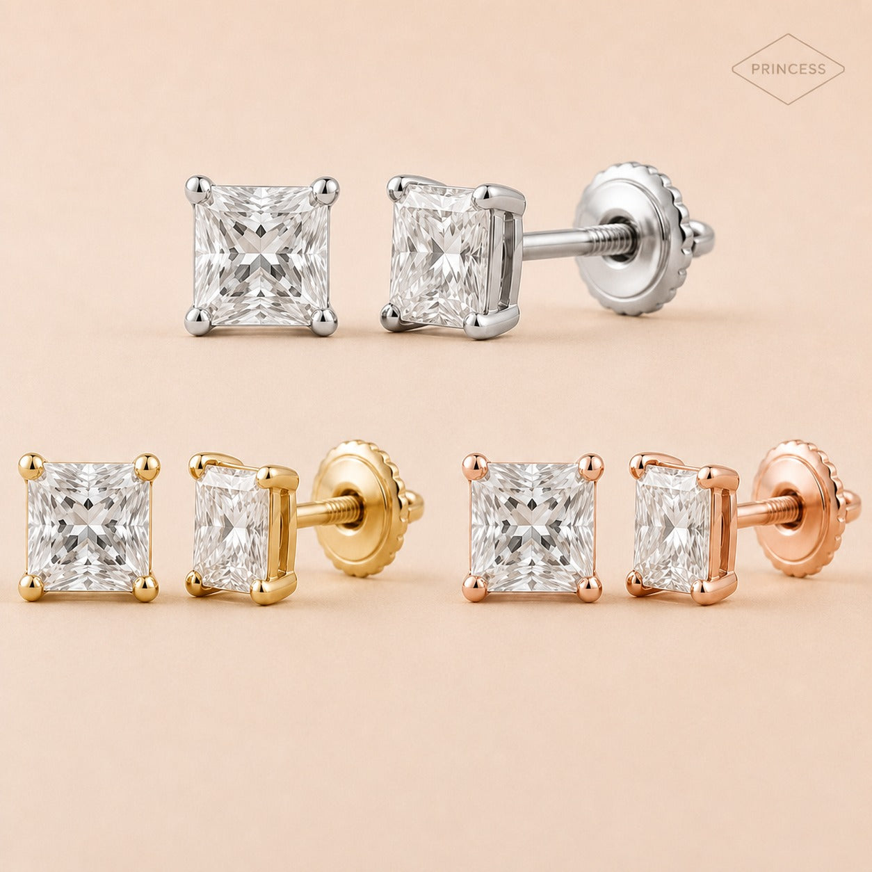 Shape of You Diamond Stud Earrings
