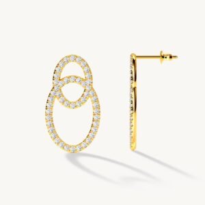 Lab Grown Diamond Oval Earring