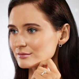 Lab Grown Diamond Elliptical Earring