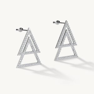 Lab Grown Diamond Triangle Earring