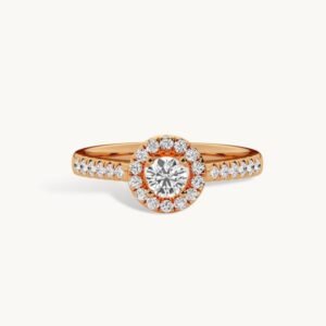 Lab Grown Round Diamond Engagement Ring