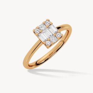 Lab Grown Baguette Diamond Ring