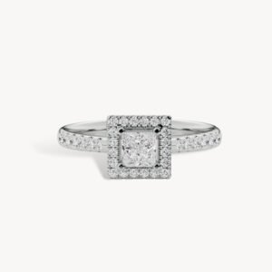Lab Grown Princess Diamond Engagement Ring