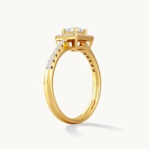 Lab Grown Princess Diamond Engagement Ring