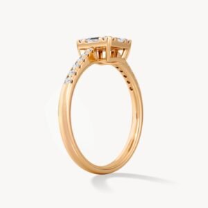 Lab Grown Baguette Diamond Promise Ring