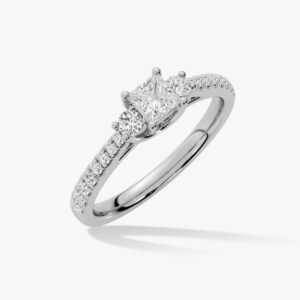 Lab Grown Princess Diamond Promise Ring