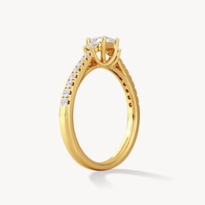 Lab Grown Princess Diamond Promise Ring